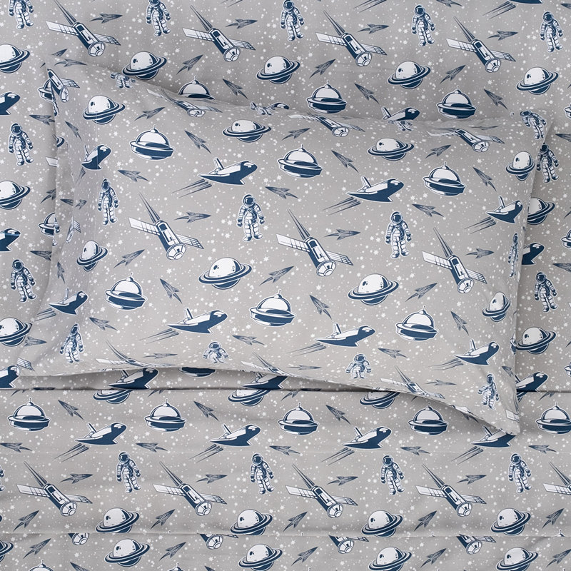 Draps en microfibre classiques pour enfants, Simple, Vaisseaux spatiaux