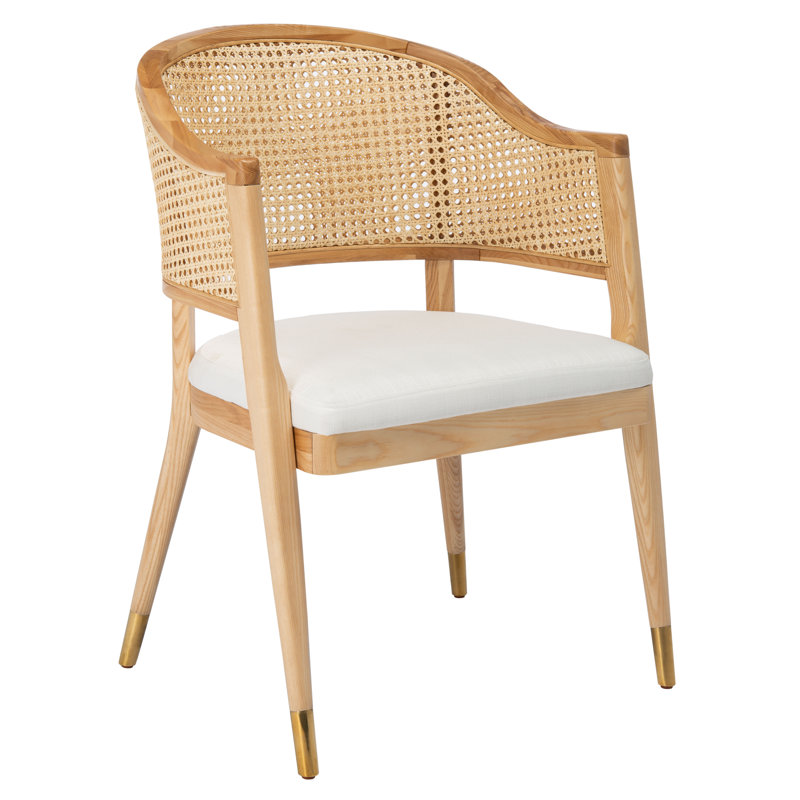 Arm Linen Chair, Natural/Gold