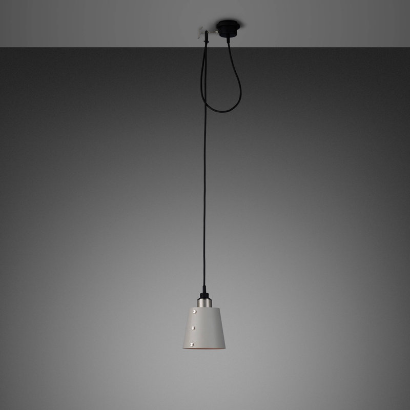 1 - Light Pendant, Stainless Steel, Stone