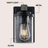 Borth Iron/Seeded Glass Rustic Farmhouse LED Vanity Light-19216085-23242563