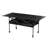 Adjustable Height Camping Table, Folding Portable Outdoor Table with Large Storage Organizer and Carrying Bag, Collapsible Picnic Table 120cm (L) x 55cm(W)