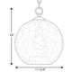 Chicago Single Light Glass Dimmable Pendant