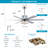 Ljubika 51.96'' Ceiling Fan with LED Lights