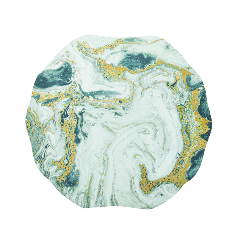 Cosmos Placemat, Ivory/Gold/Silver