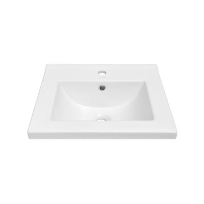 18" Ceramic Square Vanity Sink Top
