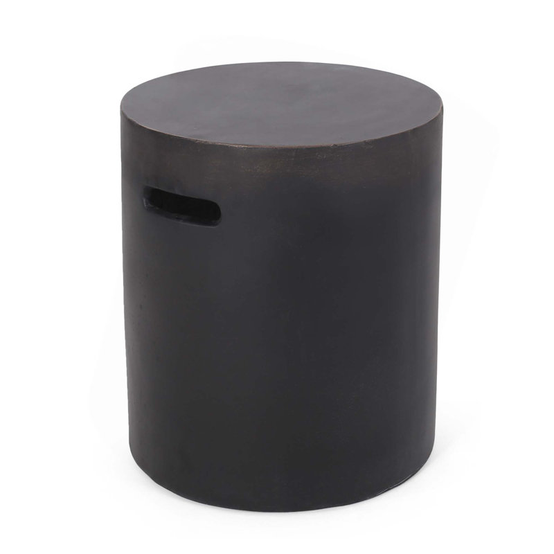 Outdoor Lightweight Concrete Side Table,End Table