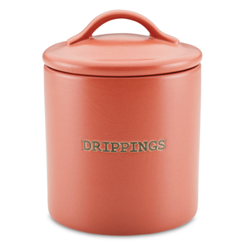 Ayesha Curry Ceramics Bacon Grease Jar, Redwood