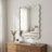 Wavy Rectangle Solid Wood Frame Decorative Mirror,For Bedroom, Bathroom, Living Room, Entryway-1686799675-1688807624