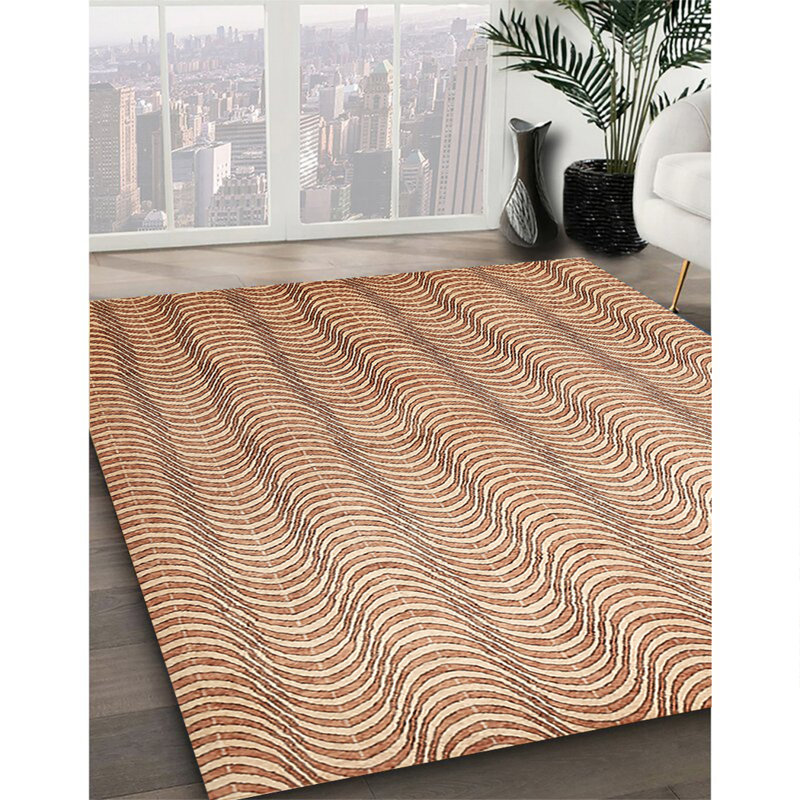 Tapis abstrait brun, Rectangle 7 pi x 10 pi