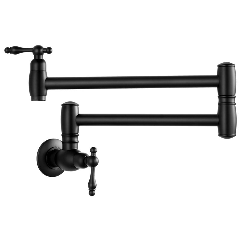Robinet de cuisine Traditional, Noir mat