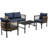 Multi-Person Outdoor Sofa Combination With A Table, Suitable For Garden, Backyard And Balconies