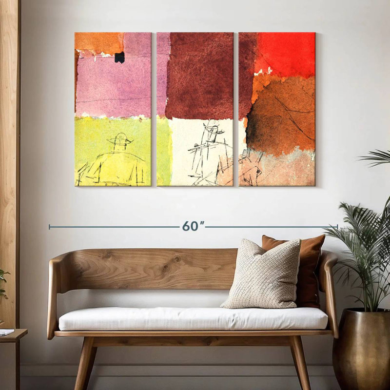 Avery Composition With Figures, 32" H x 50" W