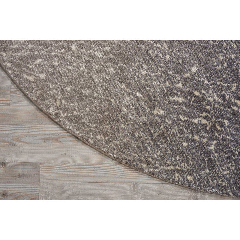 Tapis blanc moderne Cannes, Rond 8 pi
