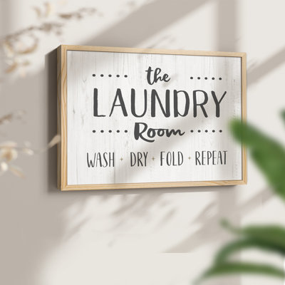The Laundry Room -Framed Print - Restickable