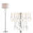 Largent 61'' Chrome Traditional Floor Lamp