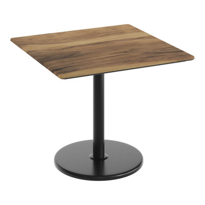 Plateau de table commercial à surface lisse avec base de table ronde