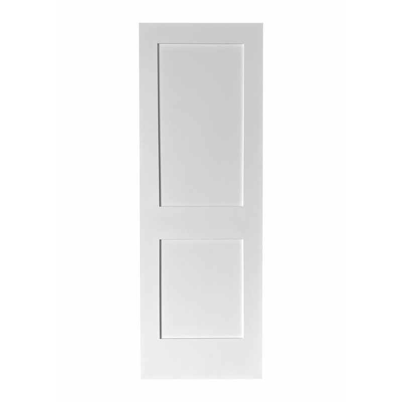 Gauss Single Panel Solid Core Primed Smooth Texture Interior Door Slab, 30" x 80"