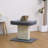 Catry 2-in-1 Mellow Cat Perch with Large Soft Bed and Sisal Scratching Post, Minimalist Design, Grey