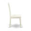 L'ensemble 5 pièces de table et chaises de cuisine comprend une table de salle à manger rectangulaire avec rallonge papillon et 4 chaises en bois massif, lin blanc-1126426562-1126426563-1205666573