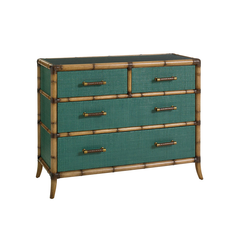 Commode couleur pour lit simple, Bleu sarcelle pacifique