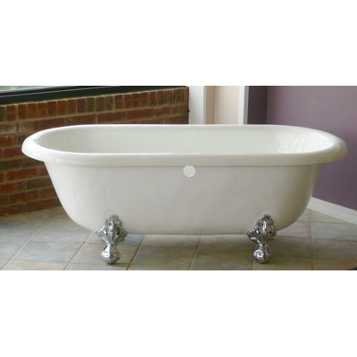 Marquise 66" x 30" Clawfoot Soaking Bathtub