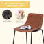 Tabourets de bar 26 po en cuir (ensemble de 4)-405396302