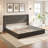 Modern Upholstered Platform Bed with Grid Tufted Headboard-470305085-470305026