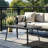 Black Steel Rectangle Patio Coffee Table