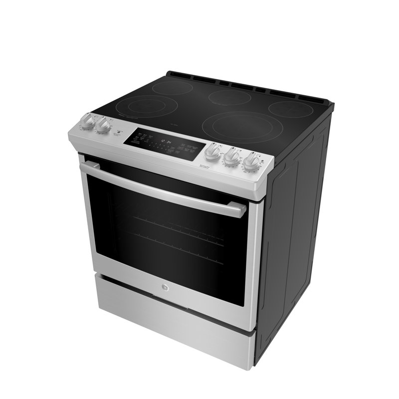 30" 5.3 cu ft. Slide-in Electric Range, Stainless Steel