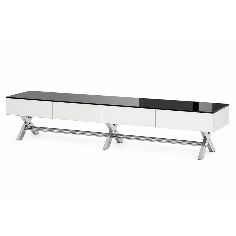 Breyton TV Stand for TVs, White/Black