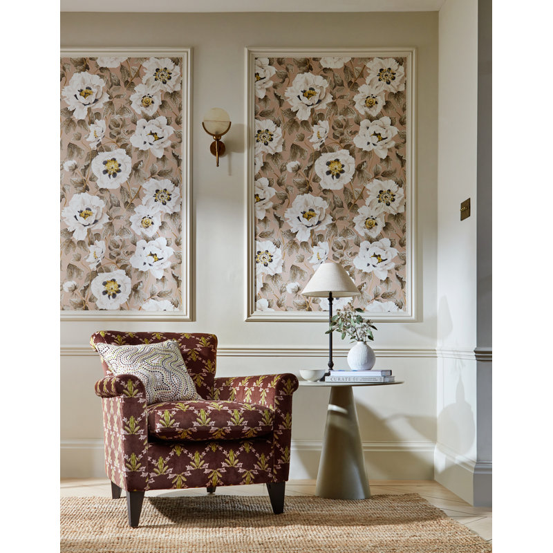 Florent Wallpaper, Positano/Maple/Graphite