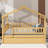 Wooden House Bed with Trundle-101824686-126131859