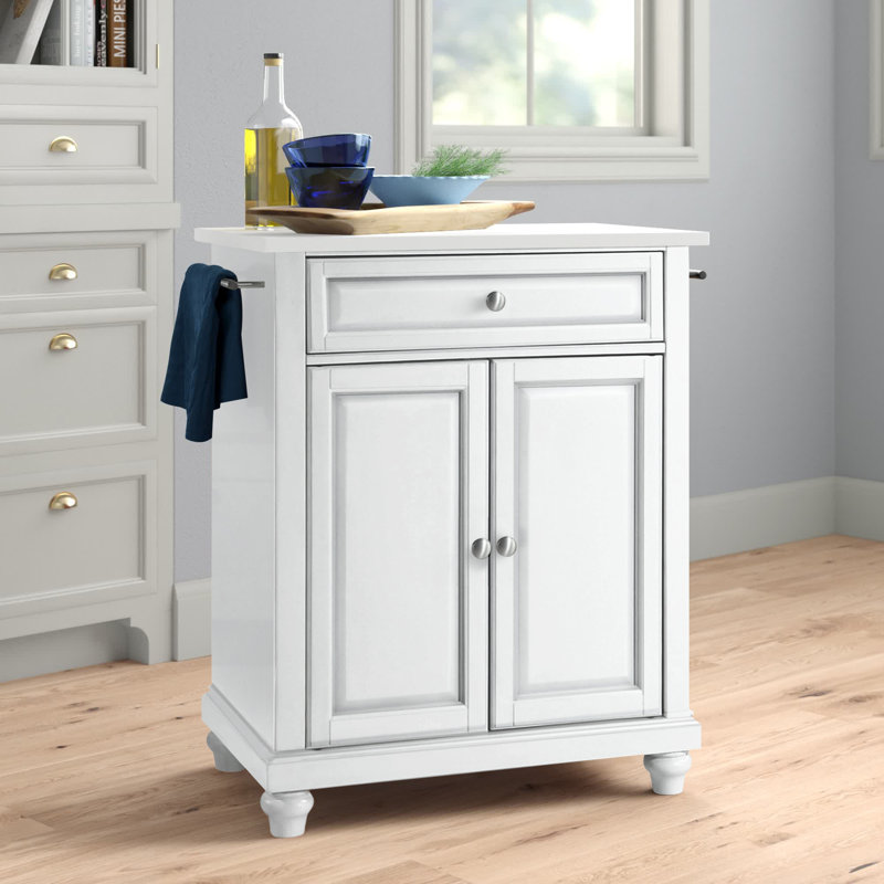 Audie 31 " W Kitchen Cart, White