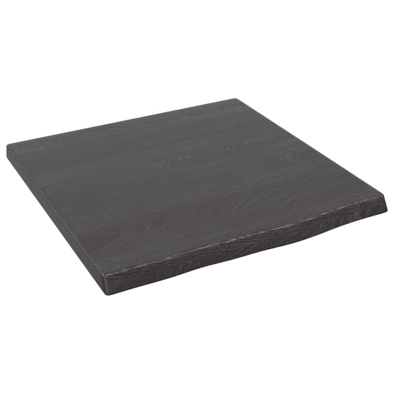 Childress Oak Solid Wood Picture Ledge Wall Shelf, Dark Brown, 2cm H x 40cm W x 40cm D