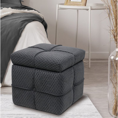 Velvet Ottoman