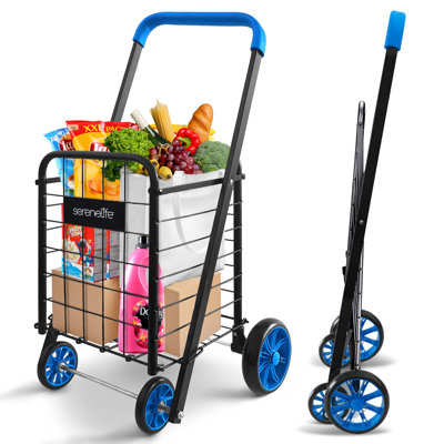 33.8'' H x 11.81'' W Utility Cart with Wheels