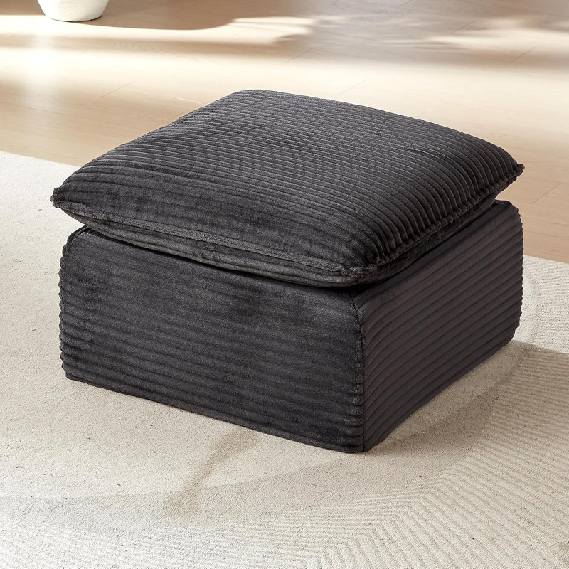 Canapé modulaire en forme de U de 140 po Cloud, Gris foncé