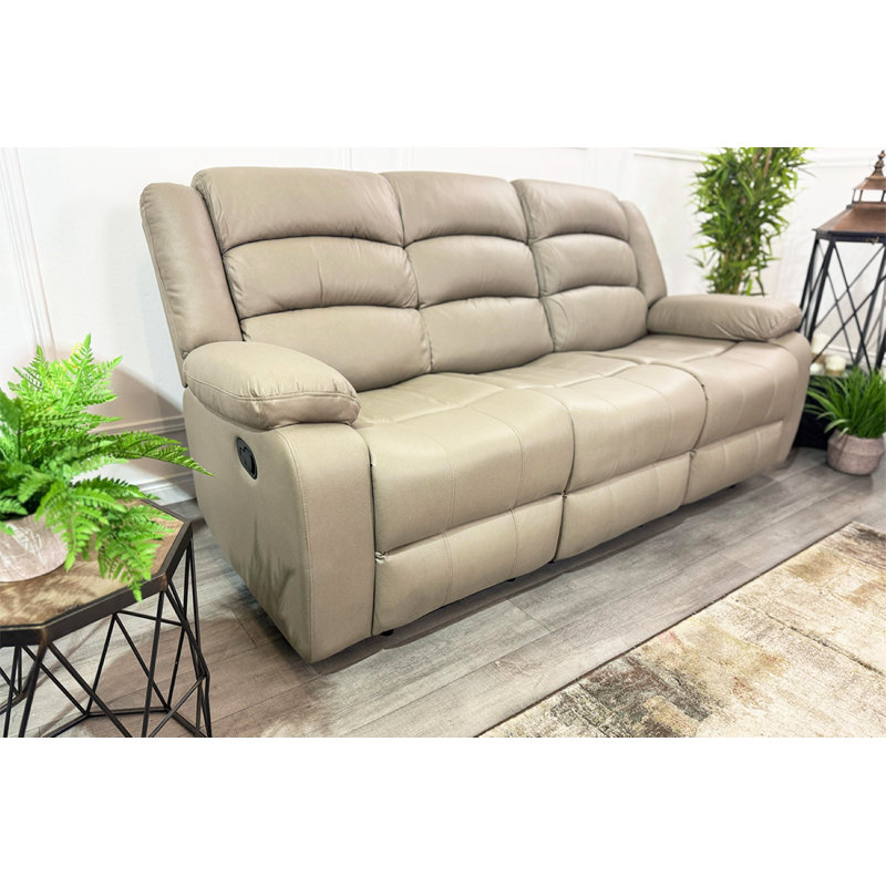 Mykita 510.54cm Wide Glider Standard Recliner, Beige