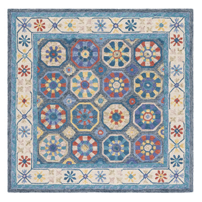 Cyriel Hand Tufted Wool And Cotton With Latex Geometric Rug