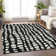 Premium Machine Washable Prisco Black Rug