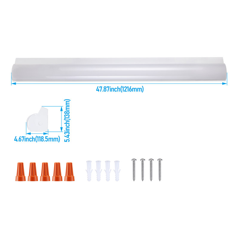 4ft Commercial Led 3cct Led Linear Stairwell Strip Light Fixture 
