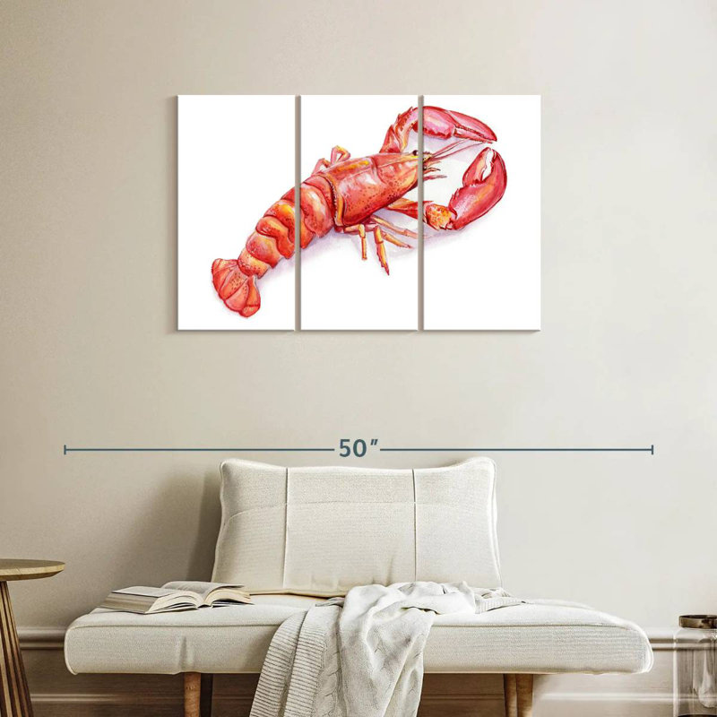 Homard vibrant Brampt, H 24 po x l 38 po