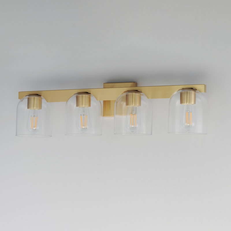 Scoop-Bath Vanity, Natural Aged Brass