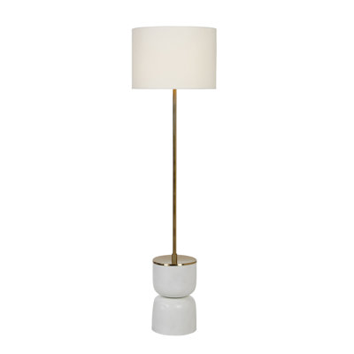 60'' White Traditional Floor Lamp