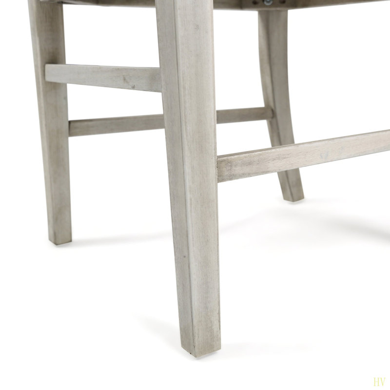 Ensemble de 2 chaises de salle à manger en bois d'acacia Farmhouse