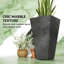 Jardinières empilables modernes, polypropylène de qualité supérieure, finition marbre pour la décoration intérieure et extérieure