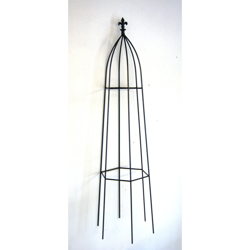 Amina Obelisk Trellis, Black, 160cm H x 38cm W x 38cm D