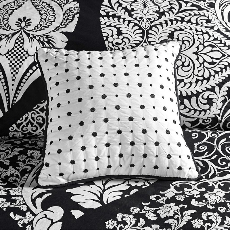 Ensemble de housse de couette 6 pièces, Housse de couette pour très grand lit et 5 pièce, Noir