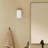 1-Light Brass Bath Vanity Wall Sconce with Clear Glass Shade-613155008
