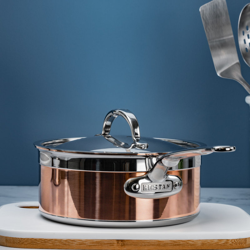 Hestan CopperBond Covered Saucepan, 3 qt.